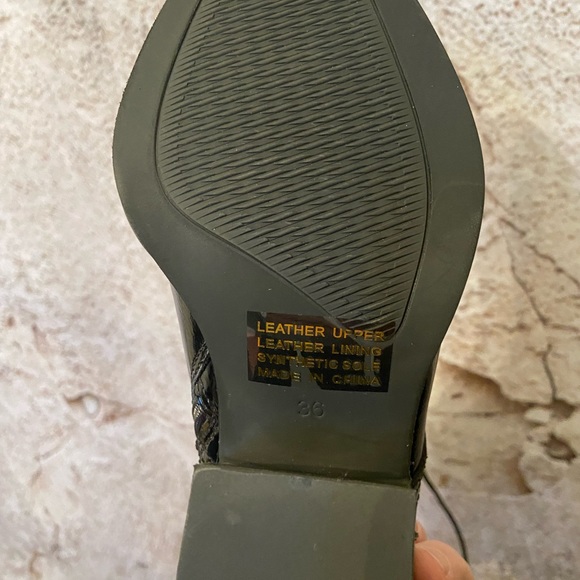 Django & Juliette Black Patent Tall Lace Up Boots NEW - Picture 6 of 7